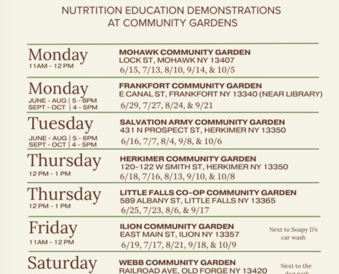 Herkimer County Veggie Van and From the Ground Up Program