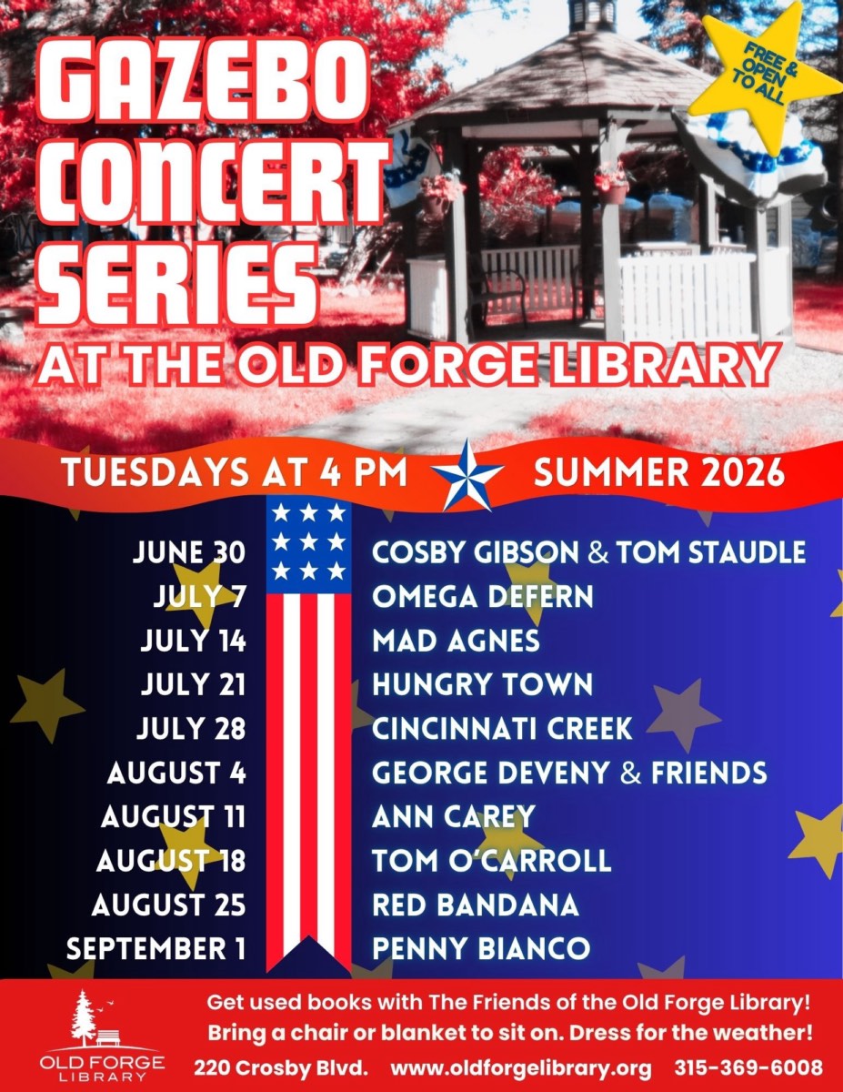 Old Forge Library Gazebo Concert Series 2026