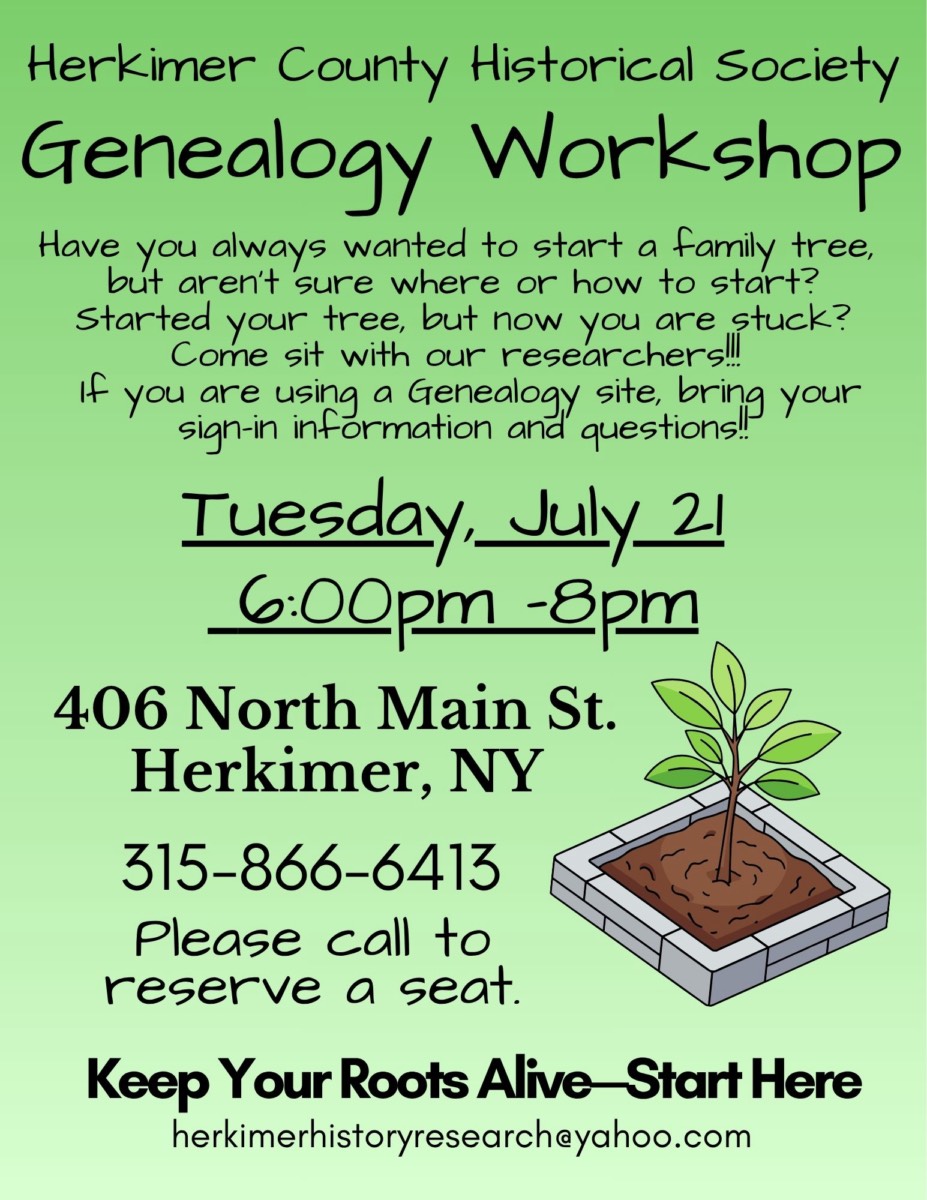 Genealogy Workshop – Keep Your Roots Alive—Start Here
