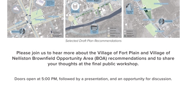 Fort Plain and Nelliston Brownfield Opportunities Area Public Meeting