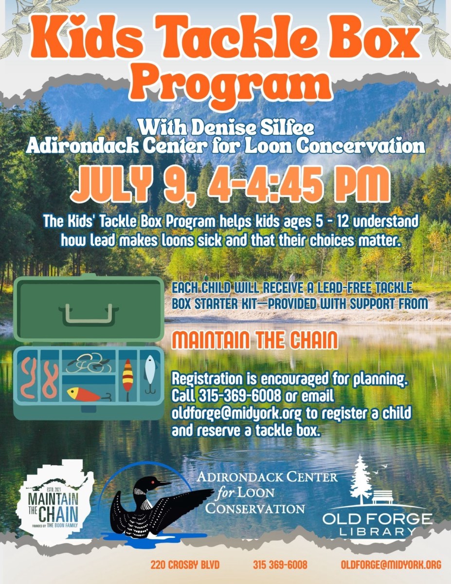 Kids Tackle Box Program at the Old Forge Library