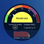 July 17, 11:00 a.m. Air Quality Index. AirNow.gov