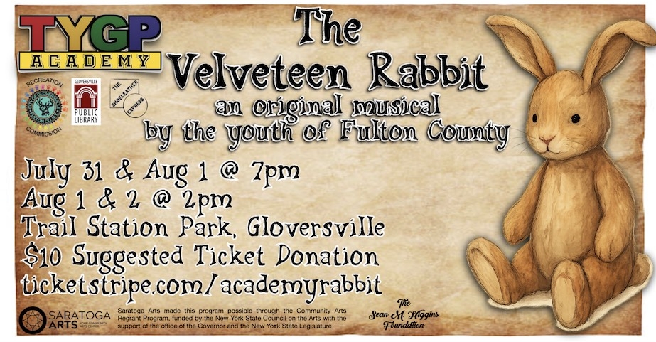 Trust Your Gut Productions Summer Academy presents Original Musical in Gloversville’s Trail Station Park Trust Your Gut Productions Summer Academy presents Original Musical in Gloversville’s Trail Station Park