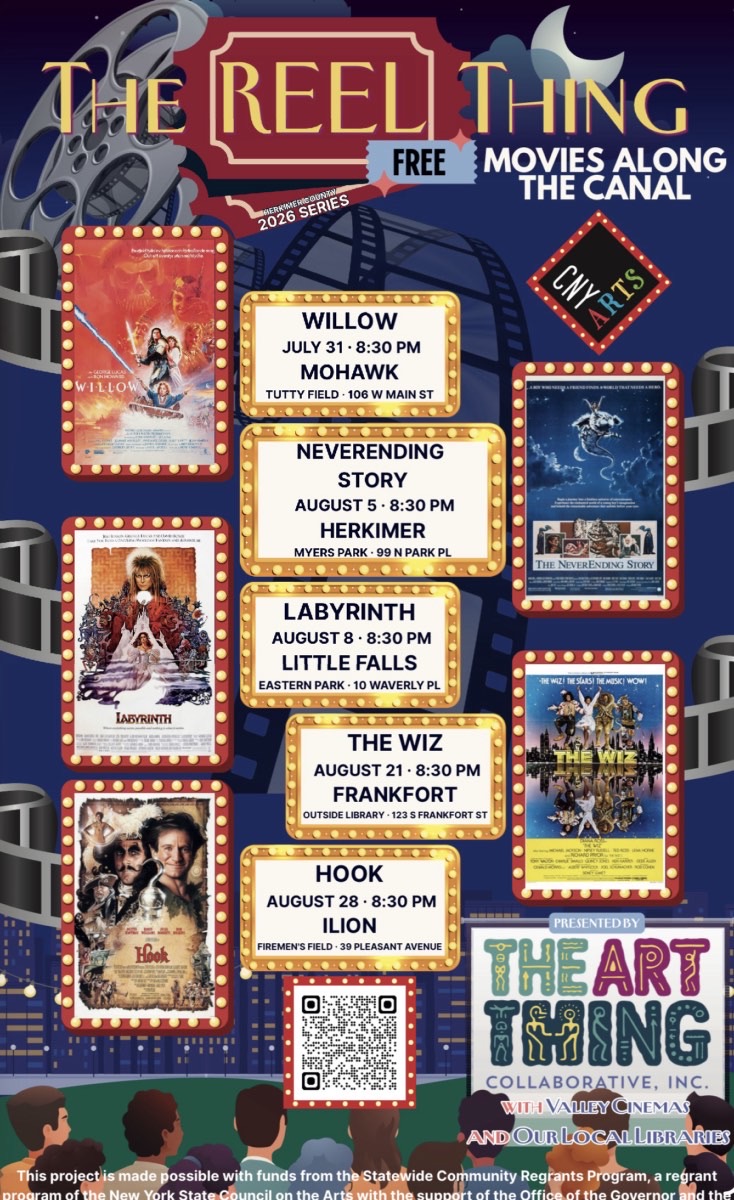 The Art Thing Collaborative ‘The Reel Thing’ Free outdoor movie series
