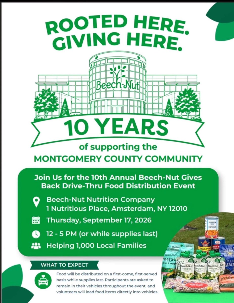“Beech-Nut Gives Back” drive-thru food distribution event