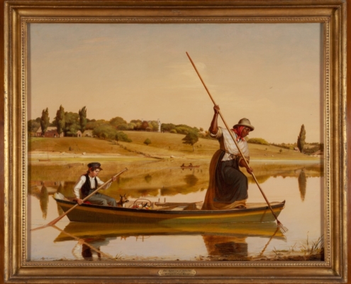 Eel Spearing at Setauket, 1845, William Sidney Mount, oil on canvas, Fenimore Art Museum, Cooperstown, New York, Gift of Stephen C. Clark. N0395.1955. Photograph by Richard Walker