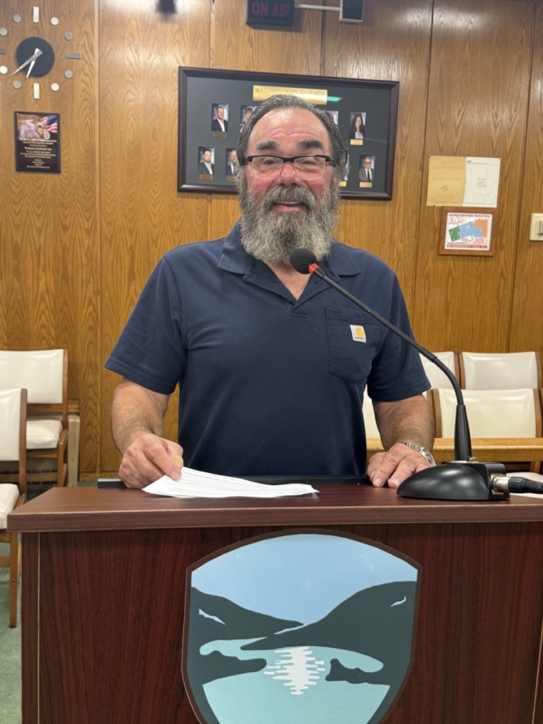 Veteran David Mitchell is pictured on his 75th birthday after the Montgomery County Legislature passed a local law providing a property tax exemption for totally disabled veterans.