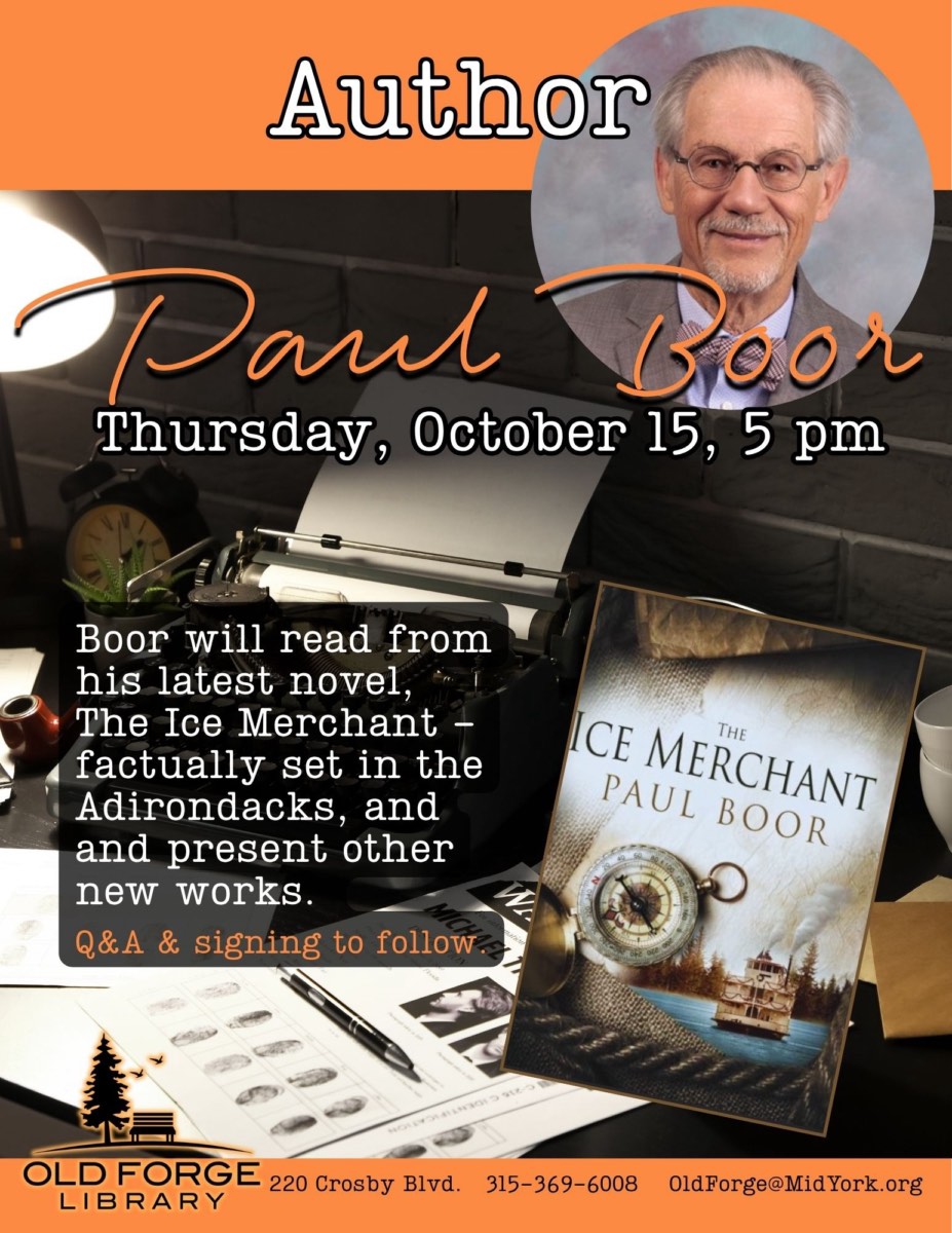 Author Paul Boor: The Ice Merchant & Poetry Reading